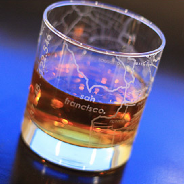 City Map Glass (San Francisco)
