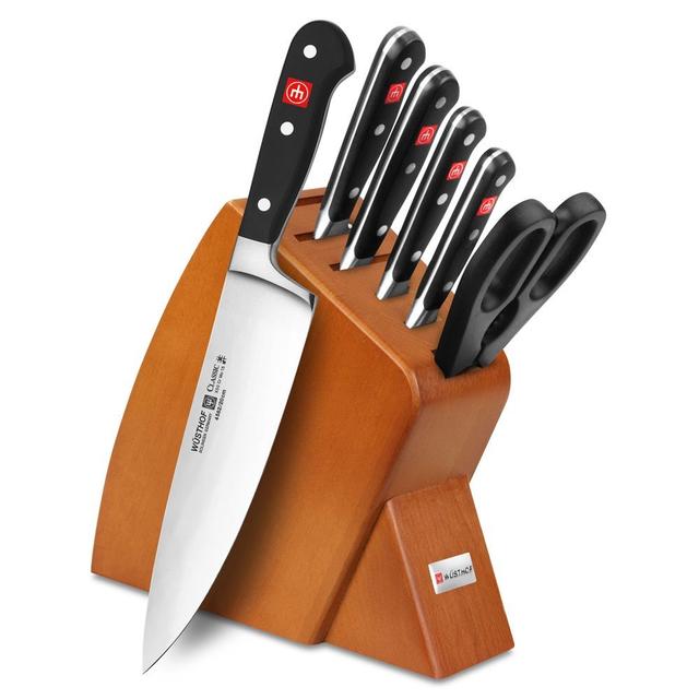 Wusthof Classic 7-piece Slim Knife Block Set (Cherry)