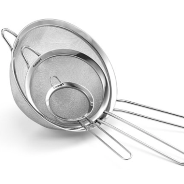 Cuisinart Set of 3 Fine Mesh Stainless Steel Strainers