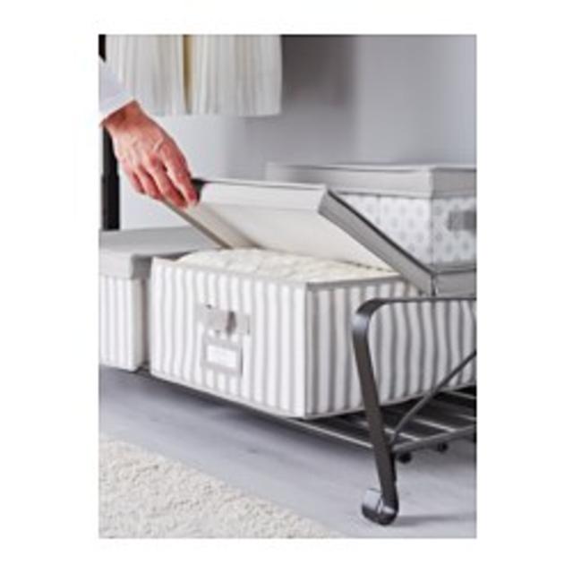 SVIRA				Box with lid, gray, white stripe