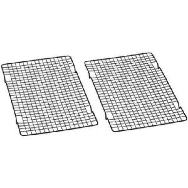 Baker's Secret 1061483 10-by-16-Inch Nonstick Cooling Rack, Set of 2