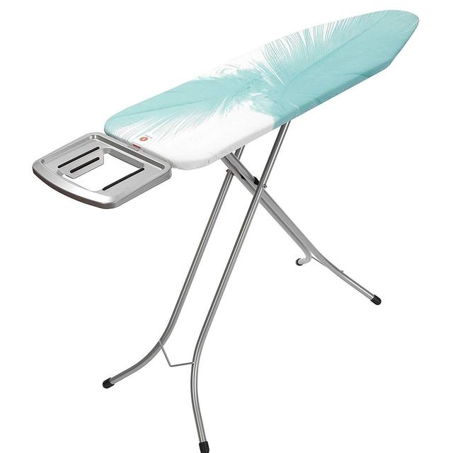Brabantia Ironing Board with Solid Steam Iron Rest, Size B, Standard - Feathers Cover