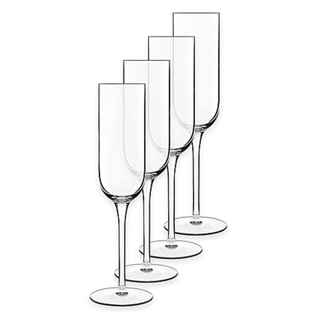 Luigi Bormioli Sublime SON.hyx Champagne Flutes (Set of 4)