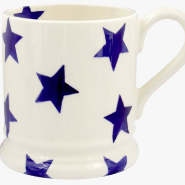 Emma Bridgewater Blue Star 1/2 Pint Mug