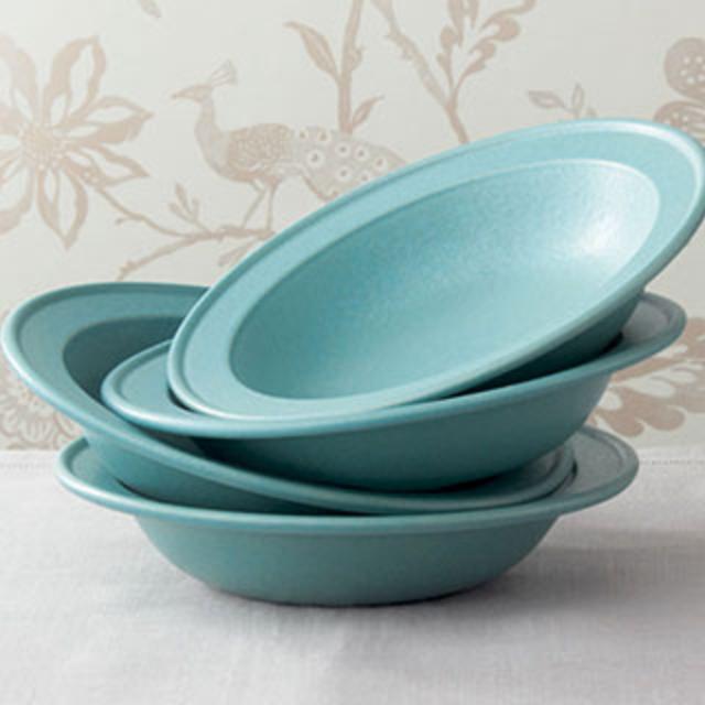 Rimmed Soup/Pasta Bowl | Morning Glory Blue
