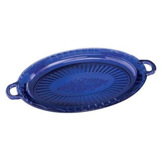 Cobalt Blue Glass Serving Platter