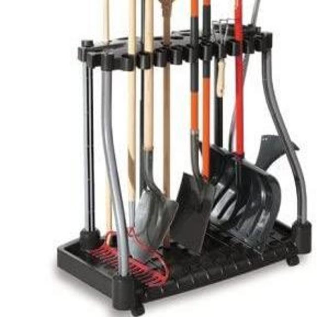 Rubbermaid Deluxe Tool Tower, Garage Storage, Holds 40 Tools, Black (FG5E2800MICHR)