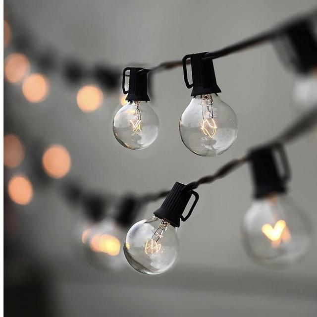String Lights, Lampat 25Ft G40 Globe String Lights with Bulbs-UL Listd for Indoor/Outdoor Commercial Decor