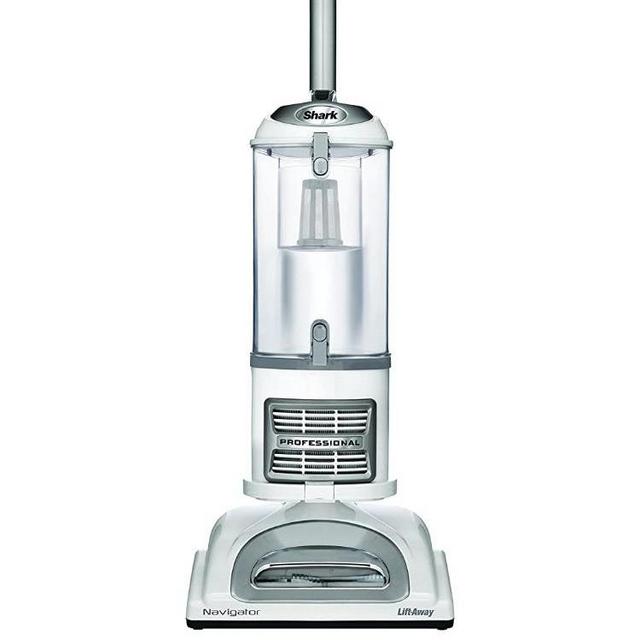 Shark NV356E Navigator Lift-Away Professional Upright Vacuum with Pet Power Brush and Crevice Tool, White/Silver