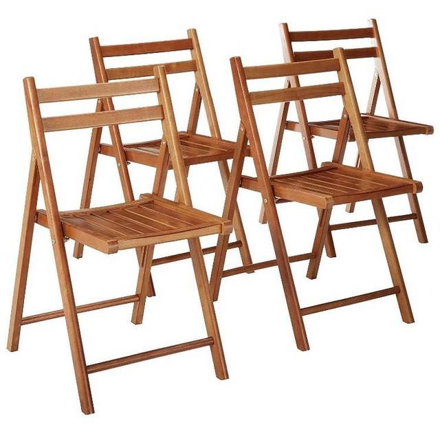 Winsome Robin 4-PC Folding Set Teak Chair