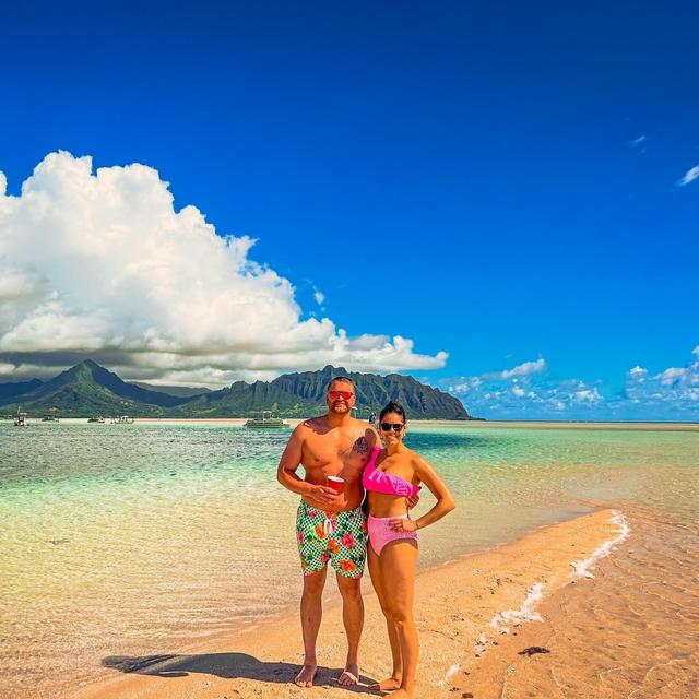 Oysters and Champagne on our Honeymoon