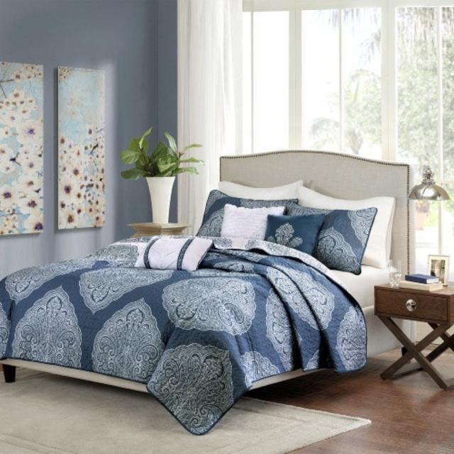 6-Piece Quilted Coverlet Set Full/Queen