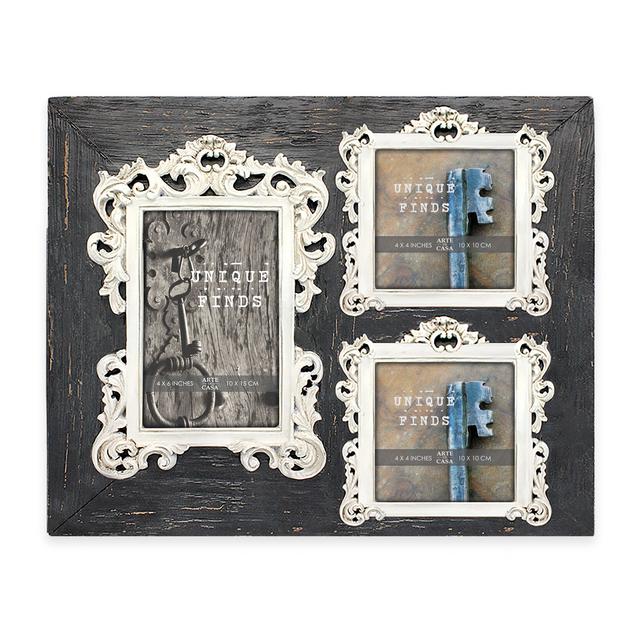 Argento Unique Finds 3-Photo Madoxx Scroll Frame