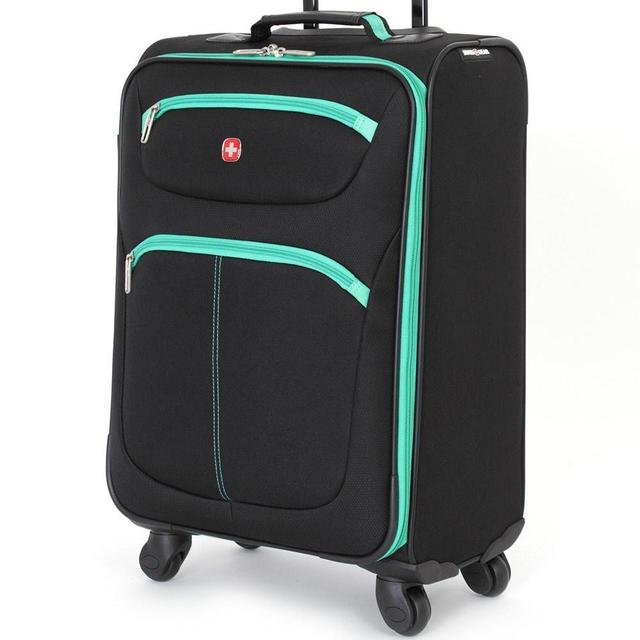 BLACK/GREEN - 20” Carry-on Luggage