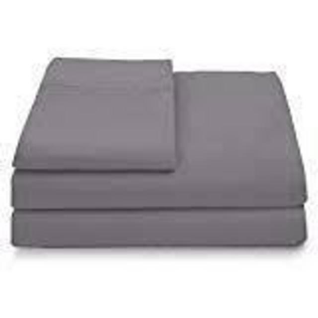 Cosy House Collection Luxury Bamboo Bed Sheet Set - Hypoallergenic Bedding Blend from Natural Bamboo Fiber - Resists Wrinkles - 4 Piece - 1 Fitted Sheet, 1 Flat, 2 Pillowcases - Queen, Grey