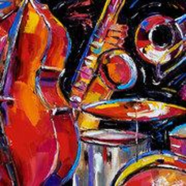 Painting "Red Jazz" by Debra Hurd