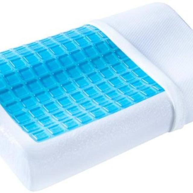 PharMeDoc Contour Memory Foam Pillow with Cooling Gel and Removable Case - Firm and Comfortable Support - Best Pillows for Neck Pain and Headaches
