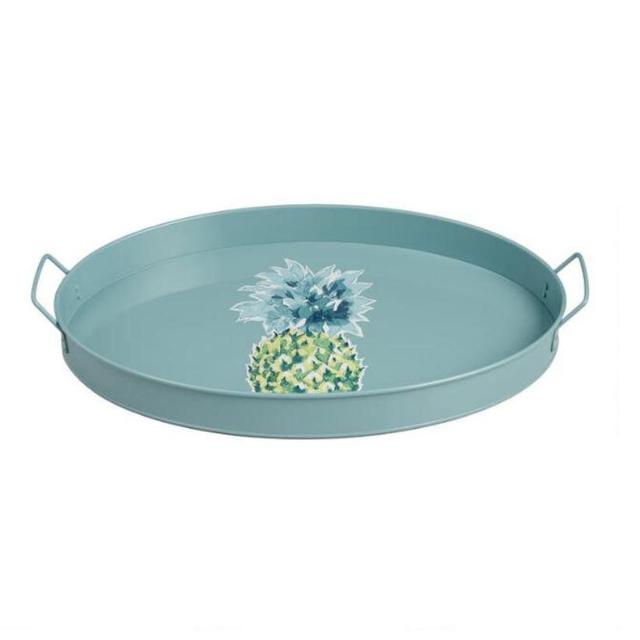 Aqua Pineapple Algarve Serving Tray