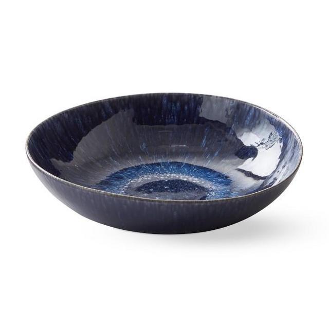 Cyprus Reactive Glaze Serving Bowl (blue)