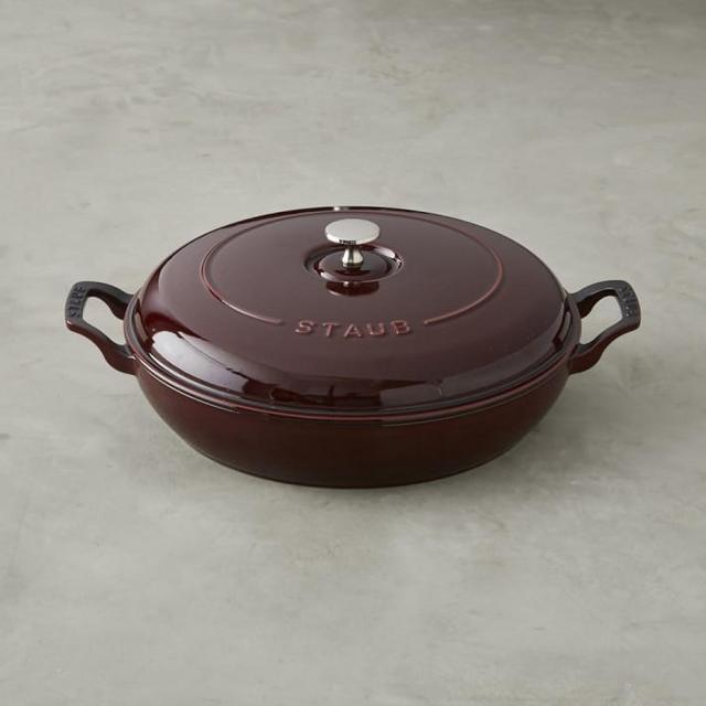 Staub Enameled Cast Iron Braiser, 3 1/2-Qt. (grenadine)