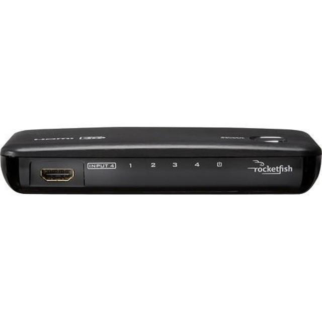 Rocketfish™ - 4-Port HDMI Switch - Black