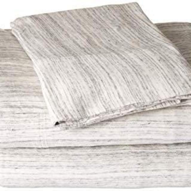 Urban Habitat Space-Dyed Cotton Jersey Knit King Sheet Set in Grey