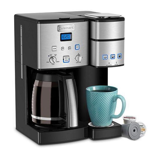 Cuisinart® Coffee Center™ Coffee Maker/Single Serve Brewer in Black Stainless Steel