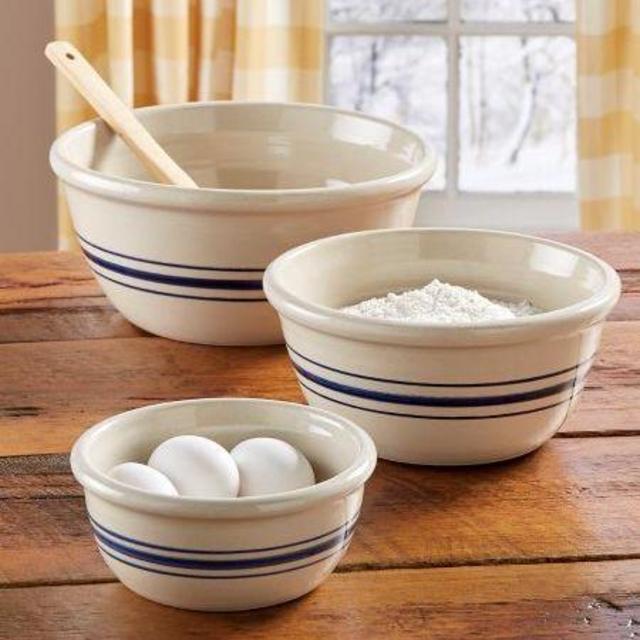 Cavendish Stoneware Mixing Bowls, Set Of 3