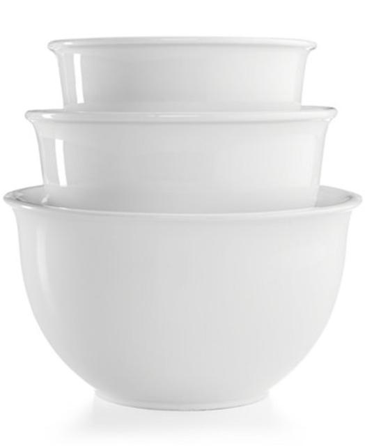 Martha Stewart Collection 3-Pc. Ceramic Mixing Bowl Set, Only at Macy's