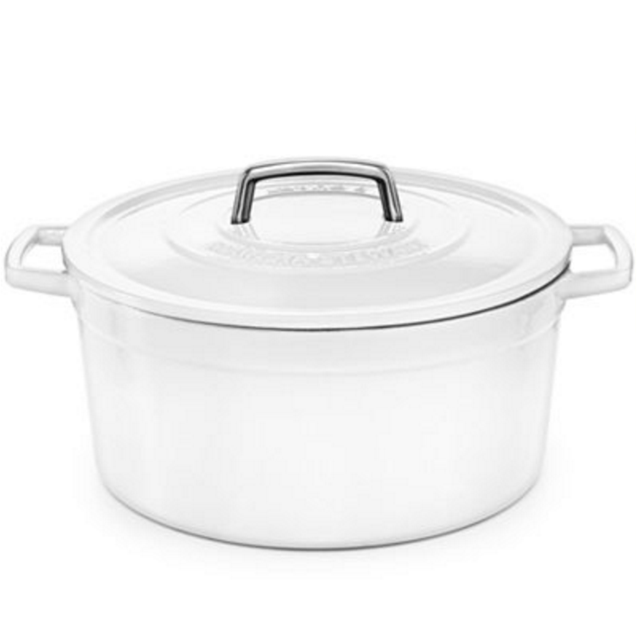 Martha Stewart Collection Collector's Enameled Cast Iron 8 Qt. Round Casserole, Only at Macy's