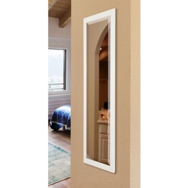American Made Rayne Glossy White 19 x 58-inch Slender Body Mirror