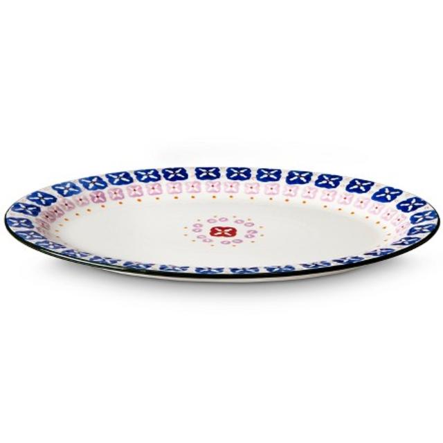 Boho Boutique Floral Ceramic Serving Platter