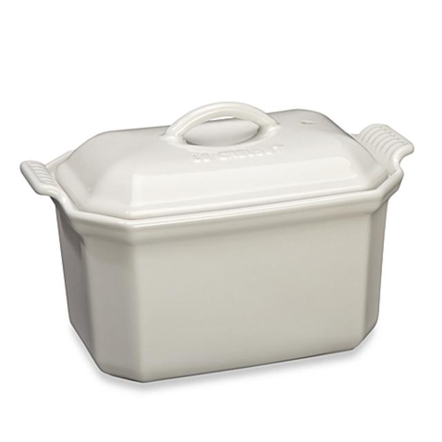Le Creuset® Heritage Pate Terrine with Press in White