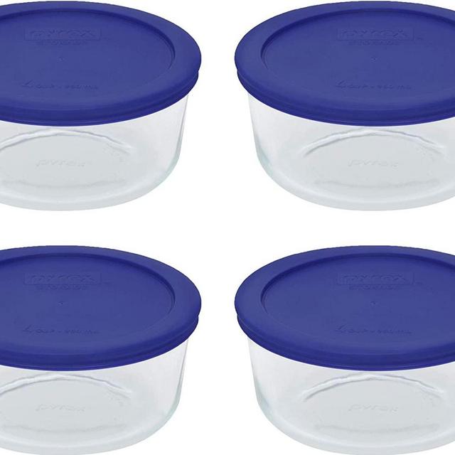 Pyrex Storage 4 Cup Round Dish - 4 Pack