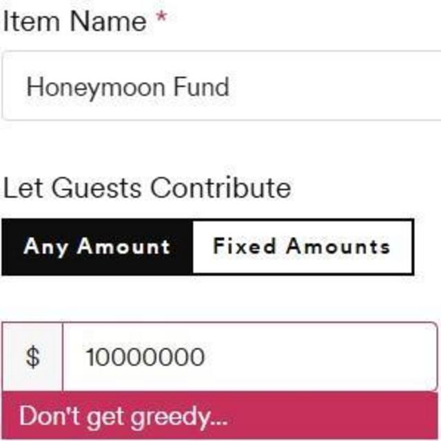 Honeymoon Fund