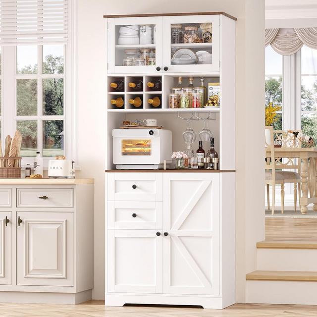 HIFIT 75" Coffee Bar Cabinet with Storage