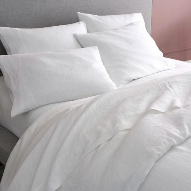 Sijo - French Linen Sheet Set, Snow | One Kings Lane Twitter