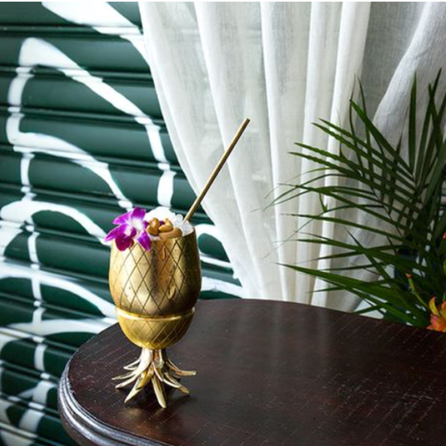 Gold pineapple tumbler