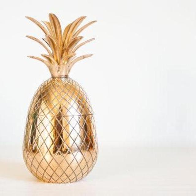 Brass pineapple ice bucket