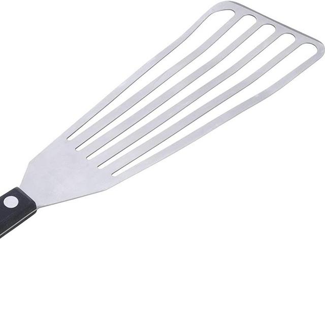 MIU France Large Stainless Steel Slotted Turner, 3-1/2 by 13-1/2-Inch
