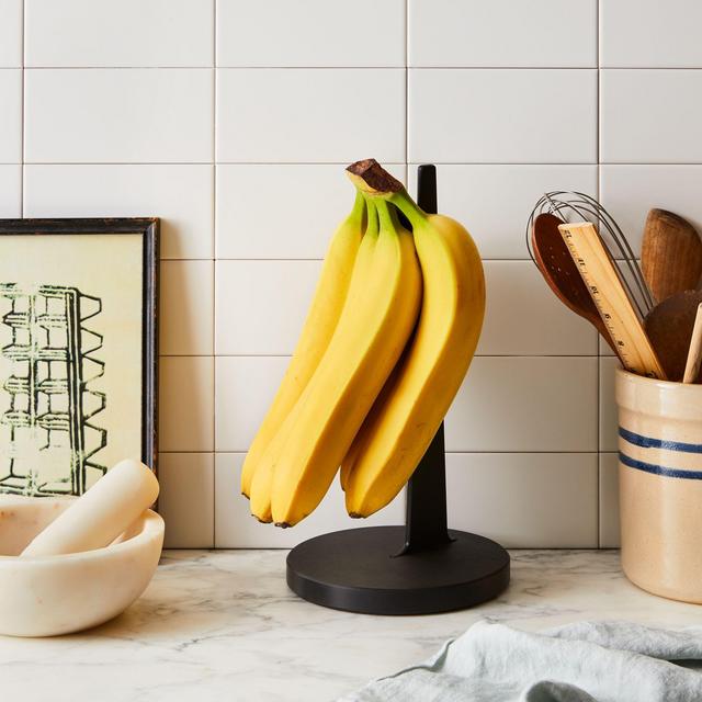 Matte Black Natural Fiber Banana Holder