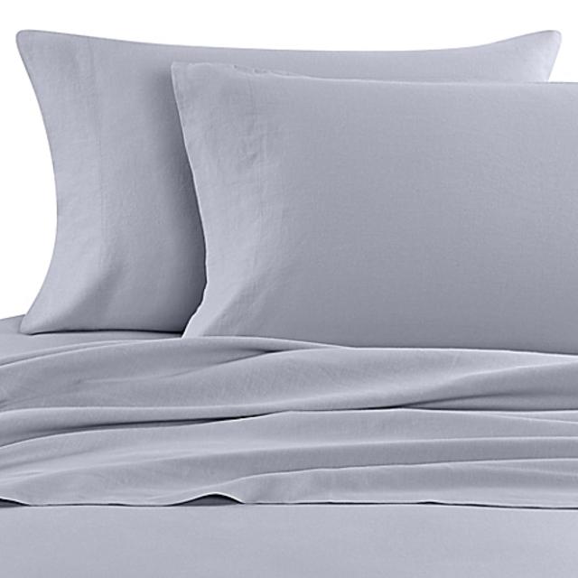 Nine Space Natural Living Linen Queen Sheet Set in Grey