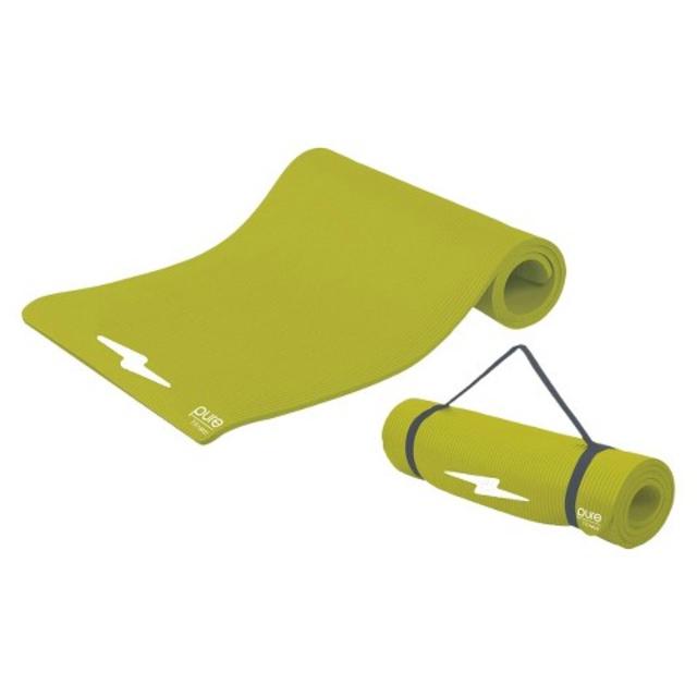 Pure Fitness® Deluxe Fitness Mat - Lime