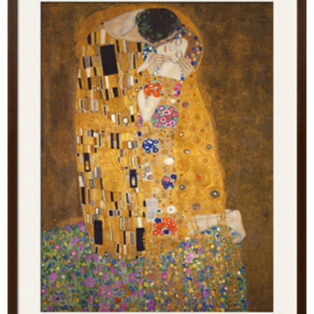 "The Kiss" by G. Klimt Framed Art Print