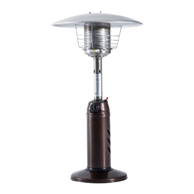 35" Outdoor Table Top Patio Propane Heater - Hammered Bronze