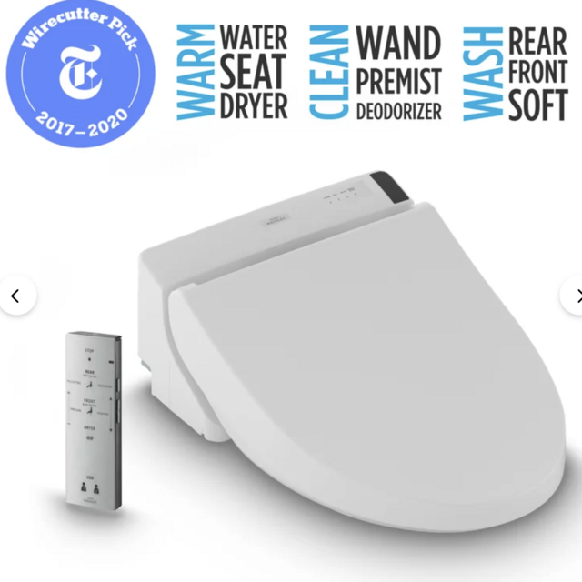 Toto Washlet C200 Elongated Toilet Seat Bidet