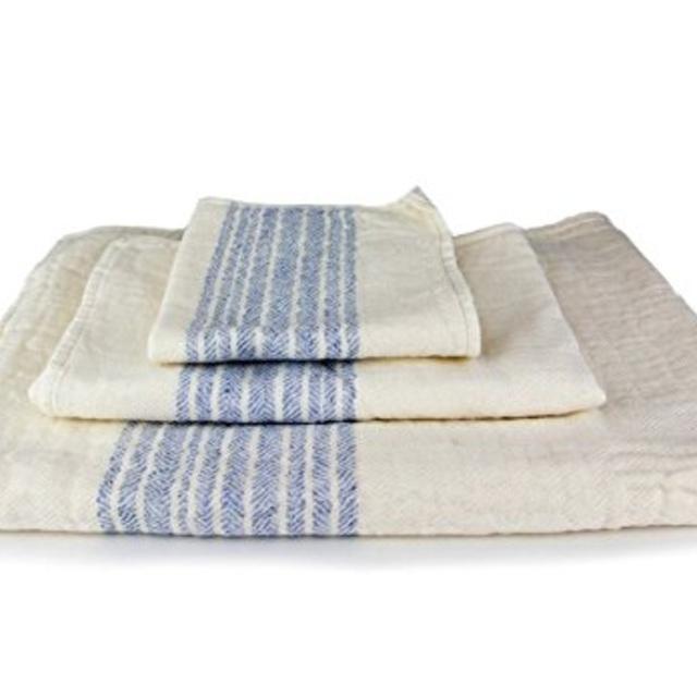 Kontex Organic Cotton Towels From Imabari, Japan - Blue (Set of 3 Towels)