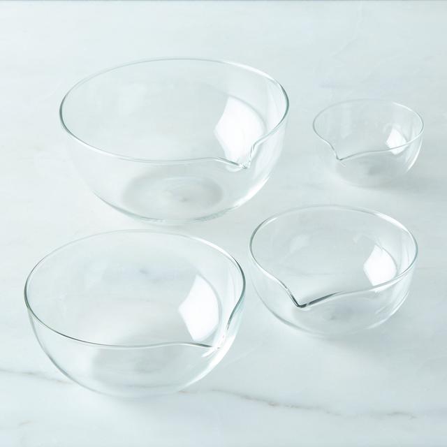 Borosilicate Glass Nesting Prep Bowls (Set of 4)