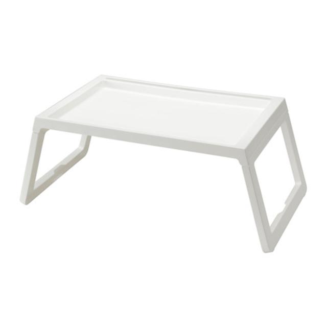 KLIPSK	Bed tray, white x2