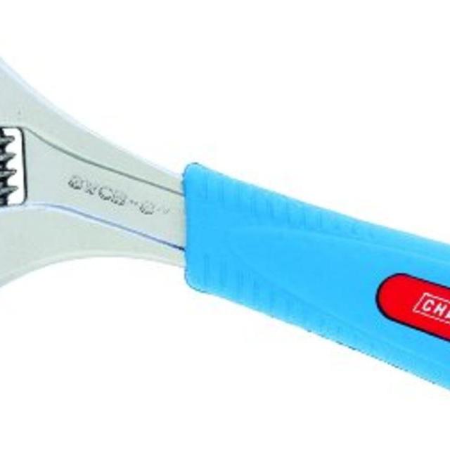 Channellock 8WCB WideAzz Adjustable Wrench with Code Blue Grips, 1-1/2-Inch Opening- 8-Inch Overall Length